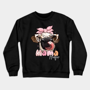 Mama Mother's Day Funny Cow Bandana Crewneck Sweatshirt